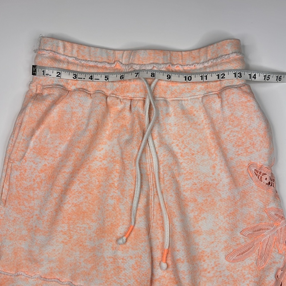FP Movement Sun and Done Lace Joggers Orange Motif Size Small - Picture 8 of 14